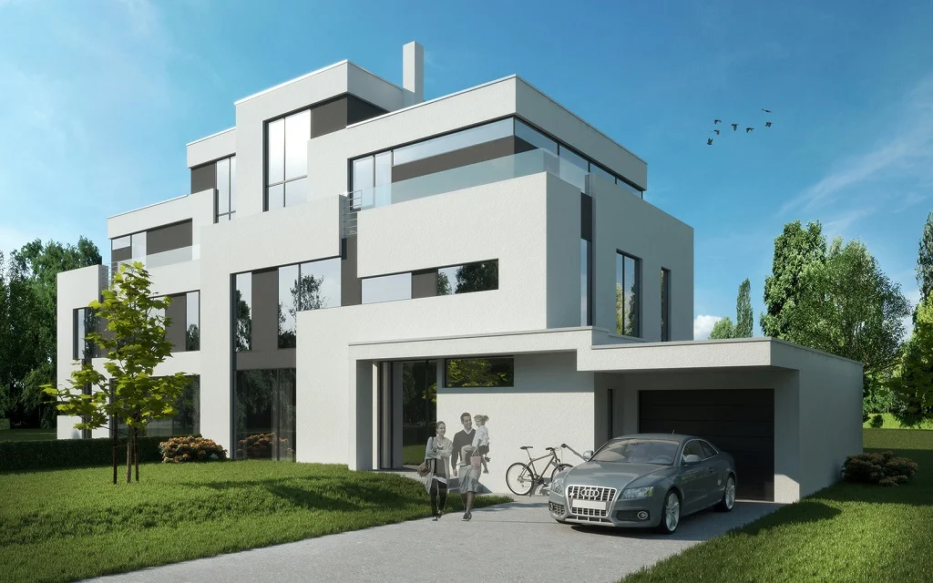 Neubau eines Doppelhauses mit Carport in Rosbach