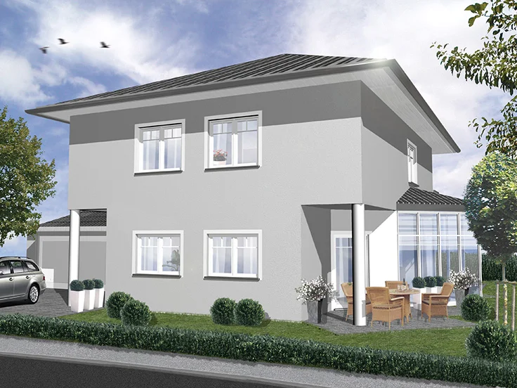 Neubau eines Einfamilienhauses mit Doppelgarage in Rosbach v. d. H.