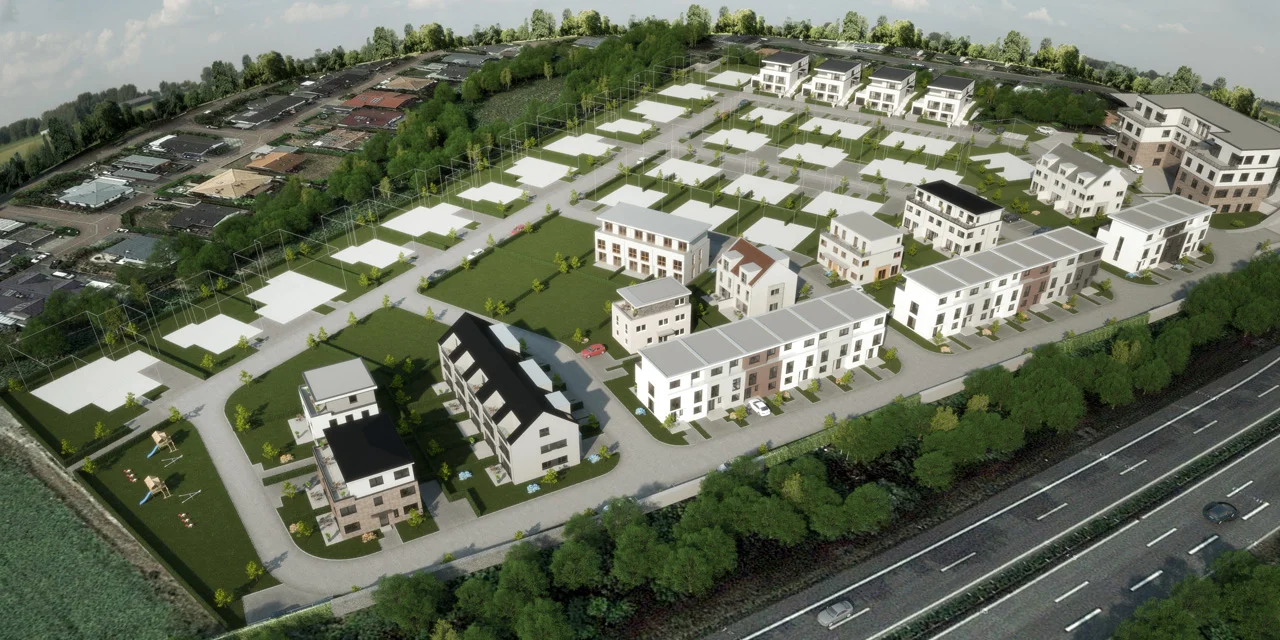 Neubau von 45 Einfamilien-, Doppel- und Reihenhäusern inkl. Planung der Erschließungsflächen in Bad Vilbel