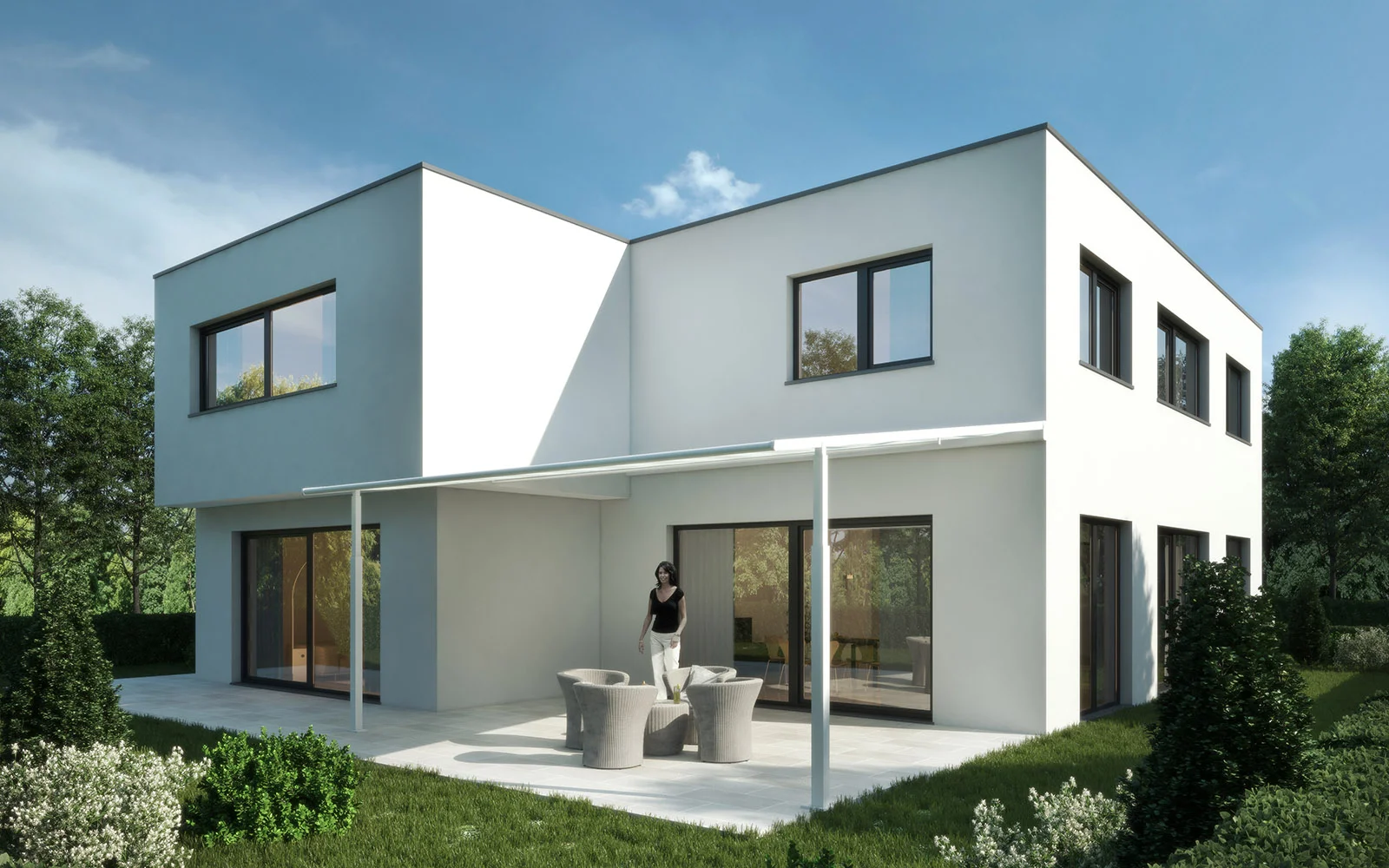 Neubau eines Einfamilienhauses mit Doppelgarage in Bad Vilbel