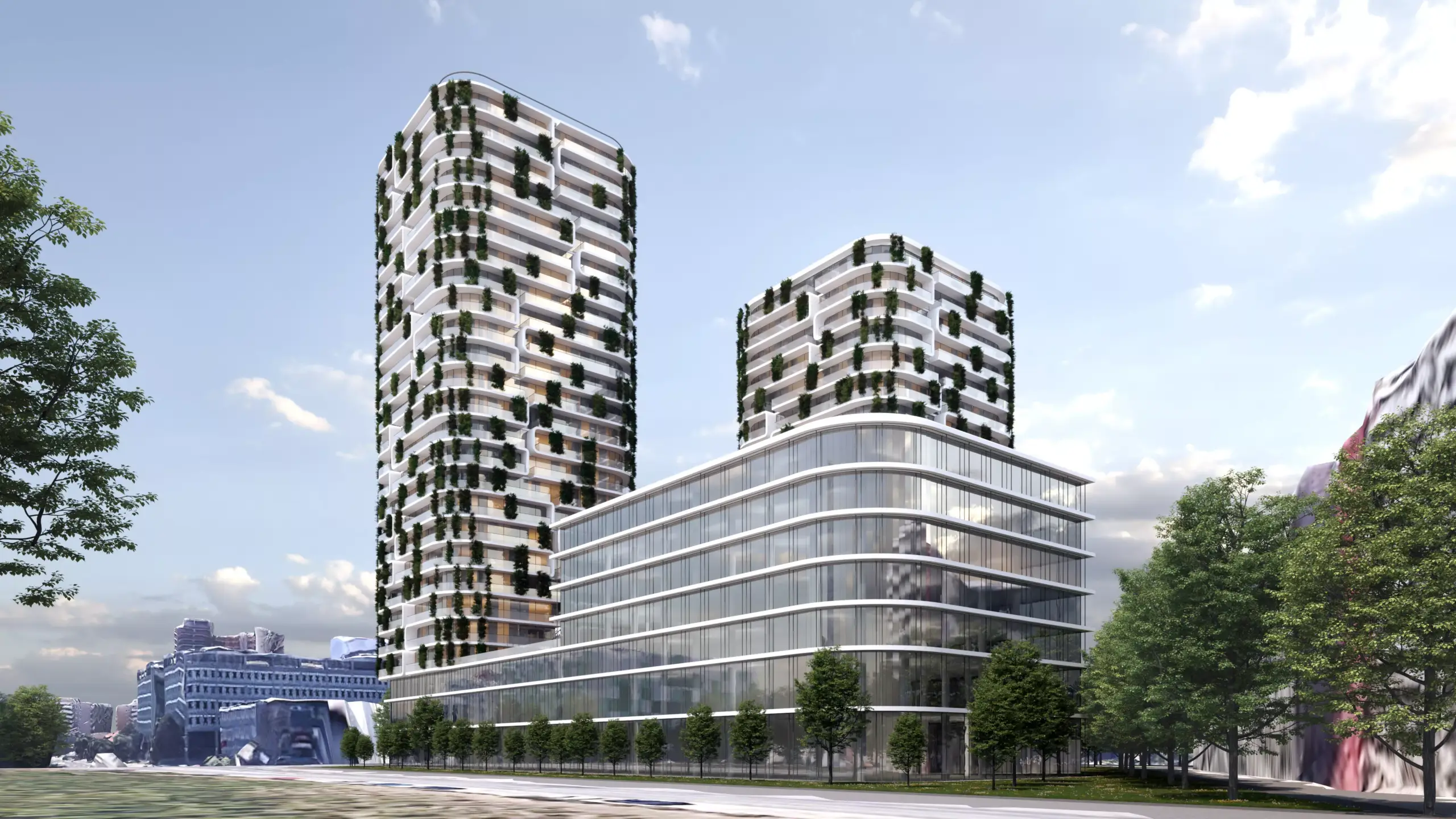 Konzeptplanung eines Towers in der Nähe des Kaiserlei in Offenbach