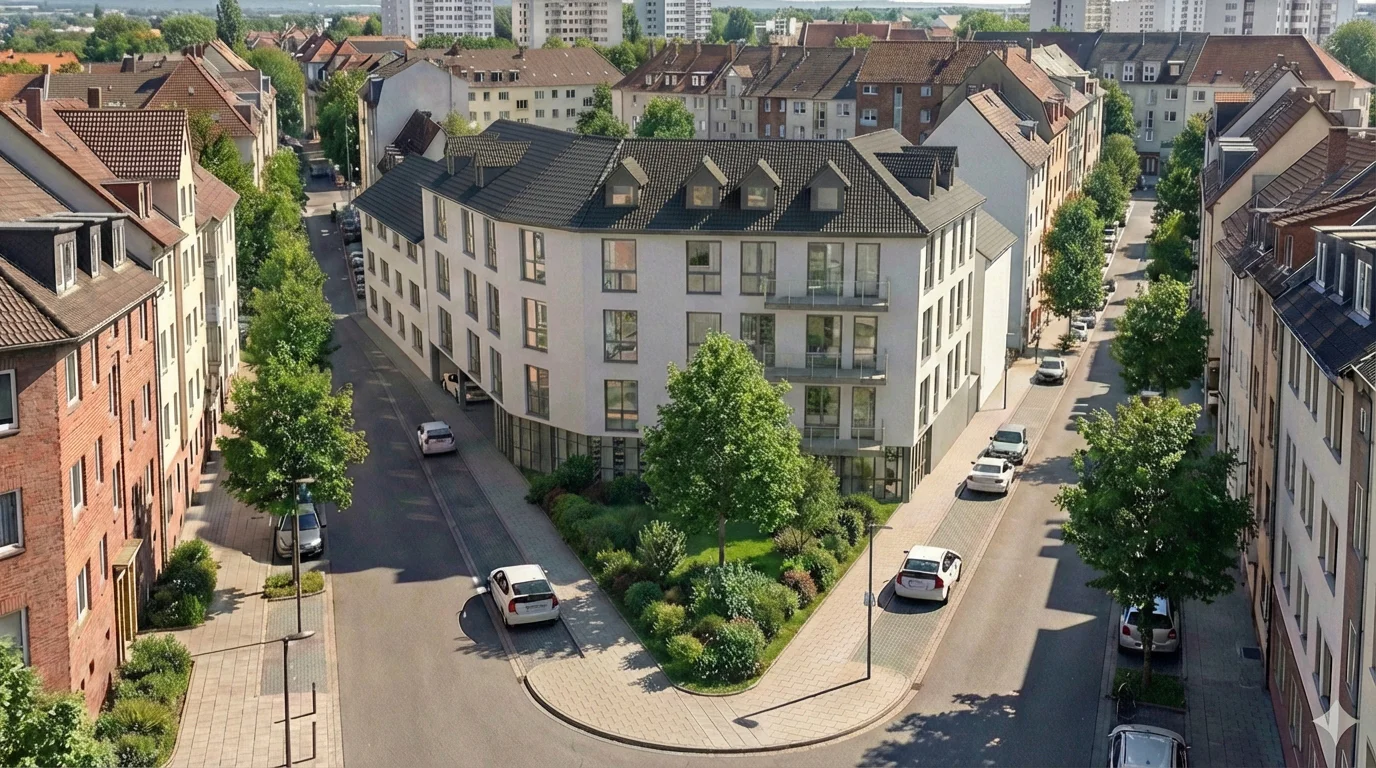 Neubau von eine Wohnanlage mit Stellplätze in Offenbach am Main